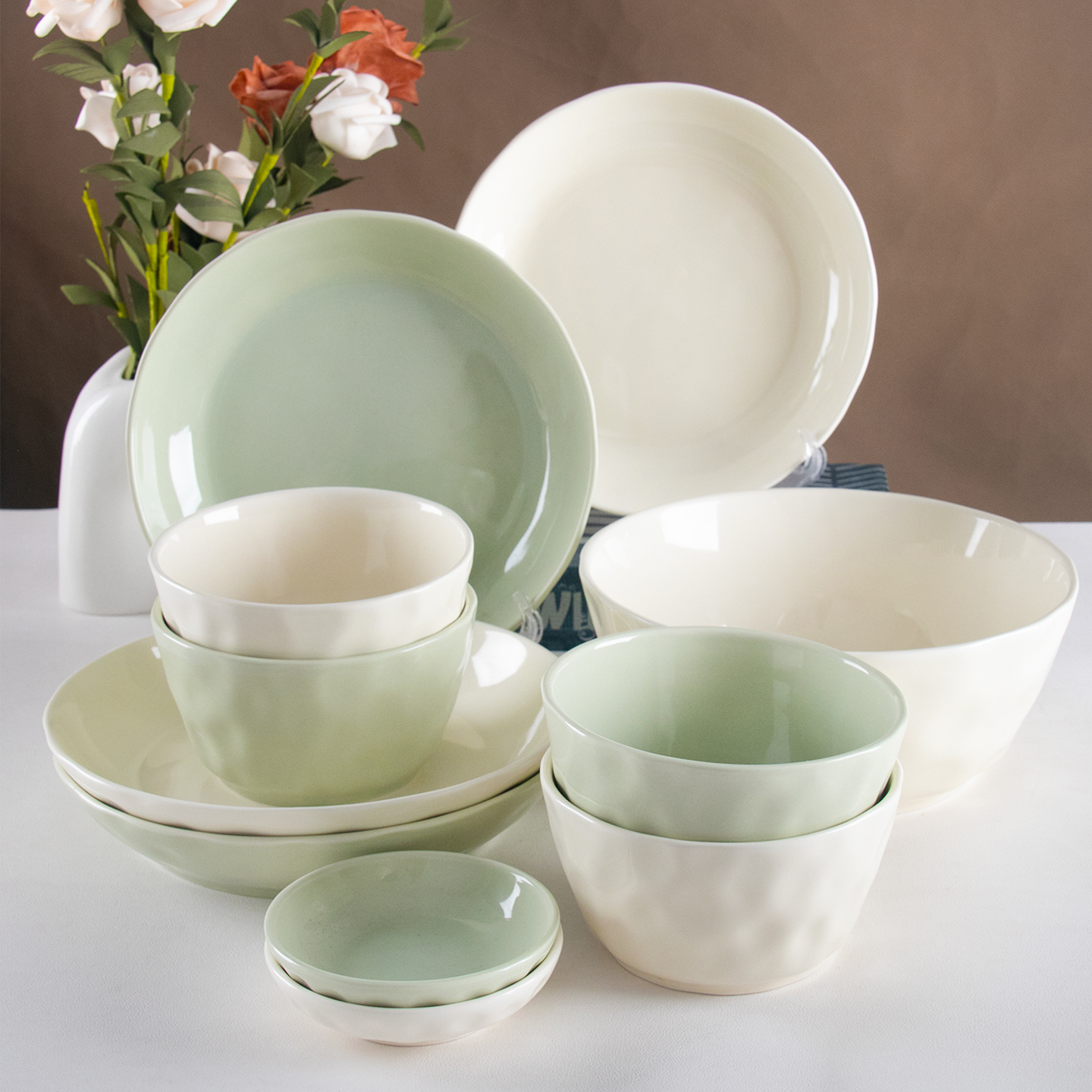 奶油风家用2025新款高颜值碗组合