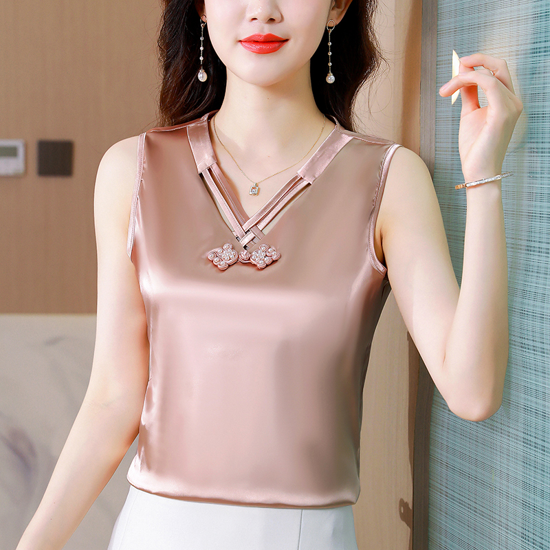 新款吊带背心女宽松打底衫西装内搭夏季外穿中年妈妈大码无袖上衣