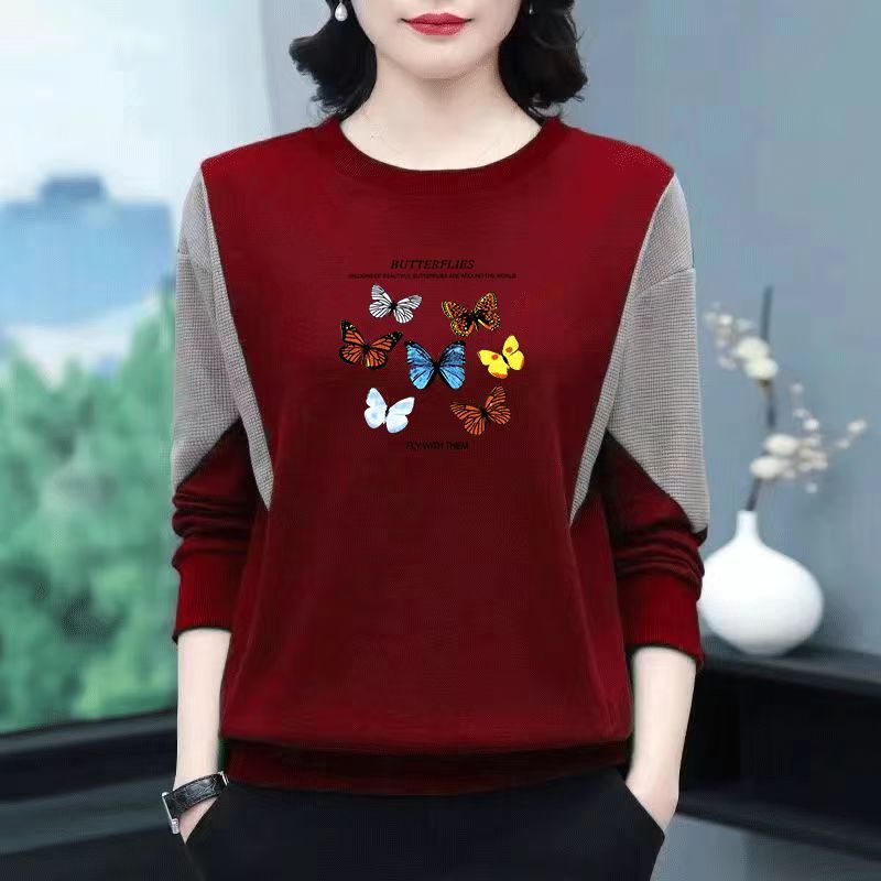 减龄卫衣大码上衣内搭打底衫