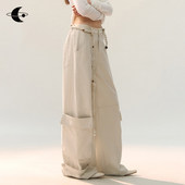 裤 素织透蕴 串珠编制腰带工装 00创世纪元 做旧水洗