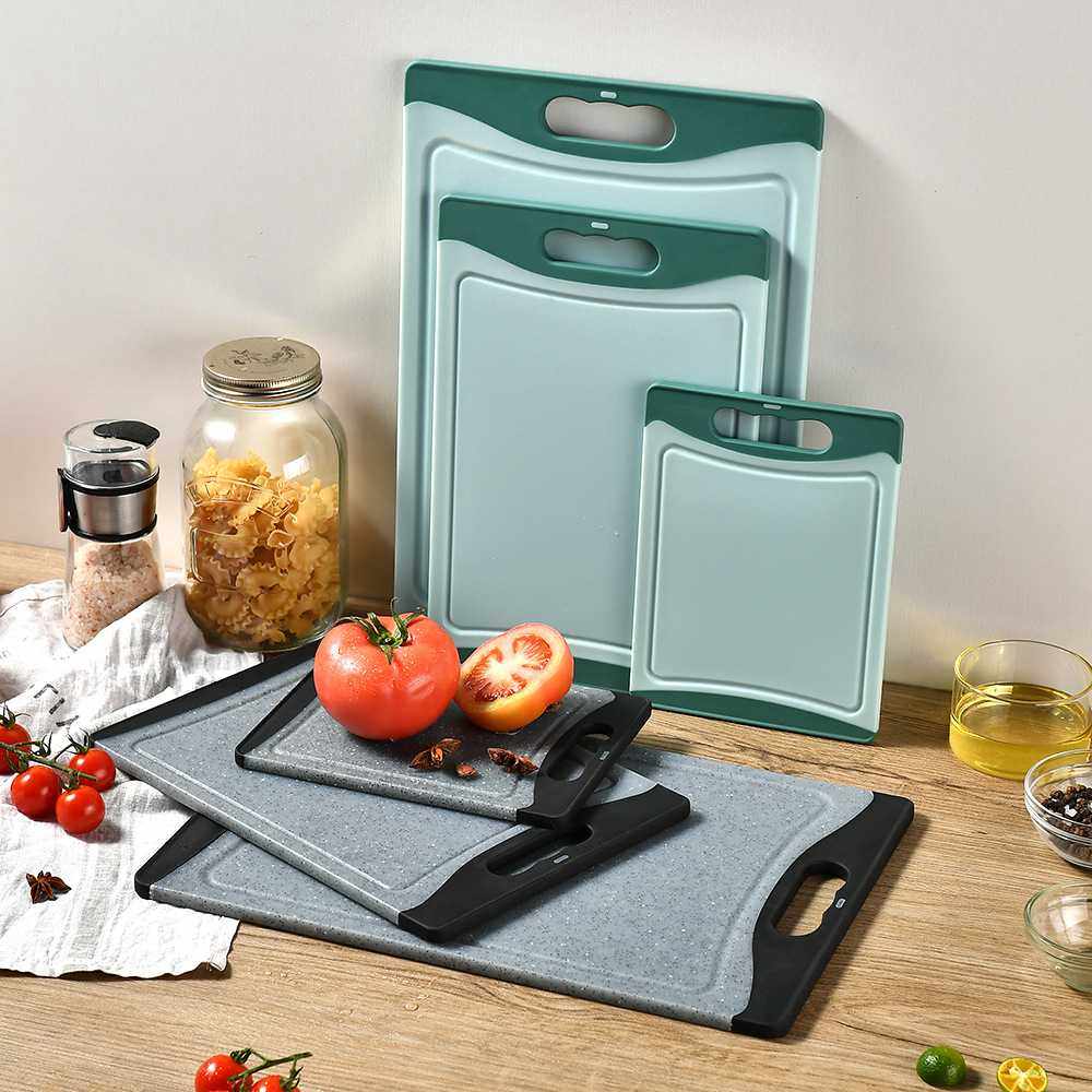 PP加厚砧板三件套双面切菜板辅食案板家用厨房果蔬肉类分类菜板,餐饮具,餐用托盘,淘宝优惠券,粉丝福利购,淘宝优惠卷