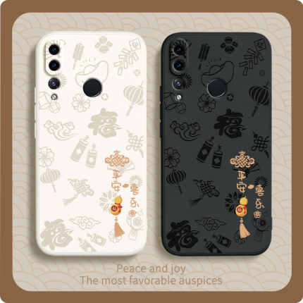 平安喜乐适用华为nova4手机壳nava4e新款VCE一ALOO硅胶MAR套高级感note防摔novo男nove女AL00nowa新年n0va软