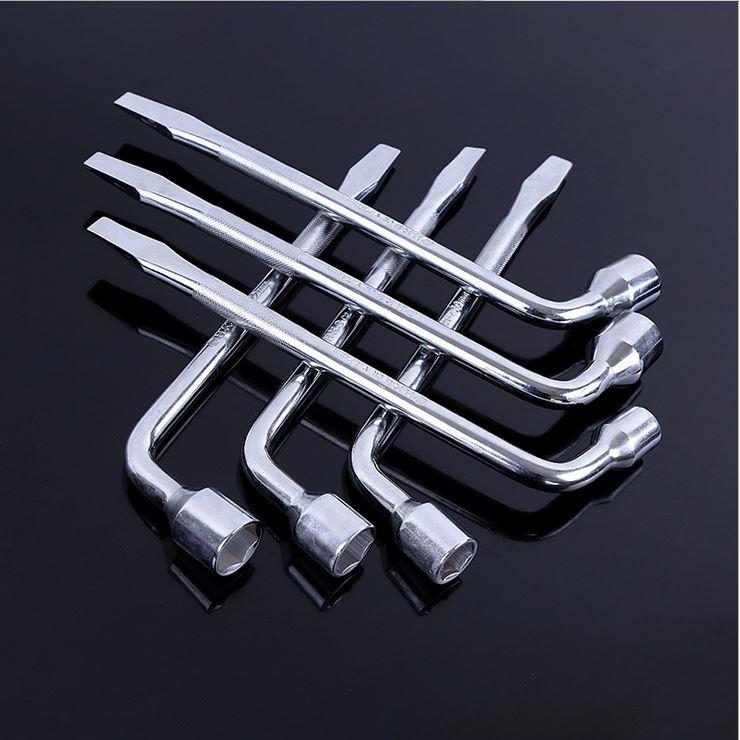 l型轮胎扳手汽车备胎换胎拆胎烟斗套筒套头扳子17/19/21/22mm手动