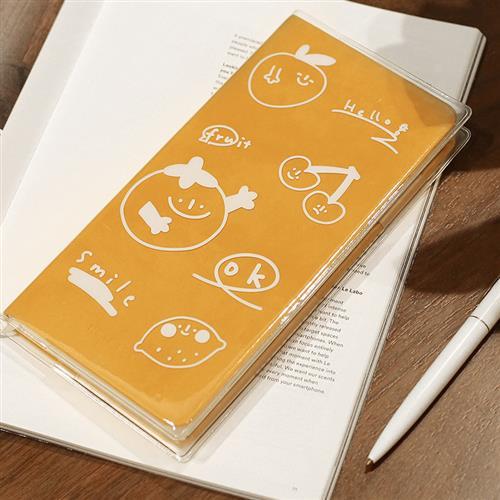 NOTE FOR silm 手帐印花胶套weeks清新透明书衣周记本pvc保护封皮