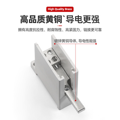 。空开断路器出线器FJ6G/47铜接线端子C45一进多出分线器大电流铜