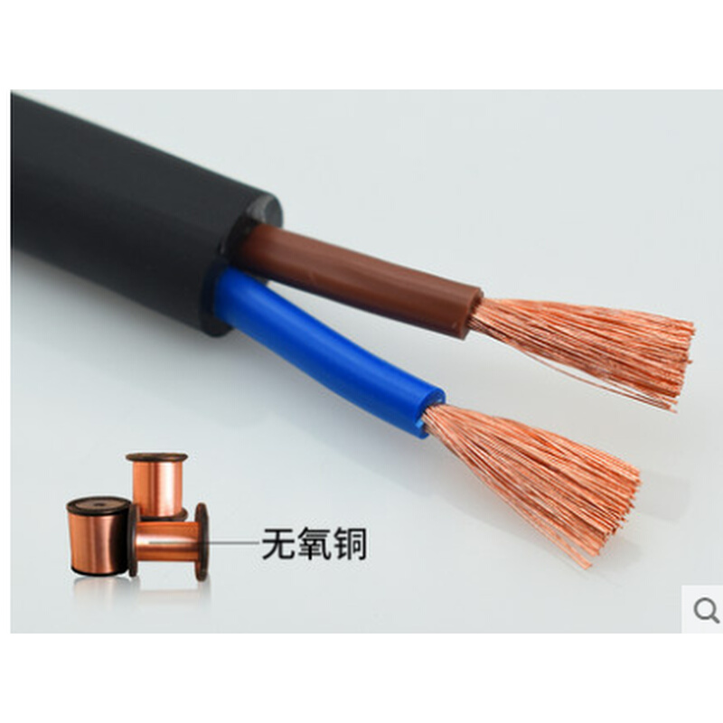 。防水专用电缆潜水泵线JHS2芯3芯4芯*0.75/1/1.5/2.5/4/6平方橡