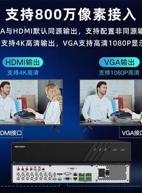海康威视16/32路4盘位同轴模拟录像机XVR高清7916HQH/ 7932HQH-K4