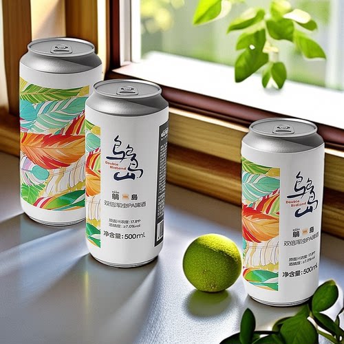 高大师鸟鸟岛双倍浑浊IPA精酿生鲜啤酒500mlx6罐装双鸟果味