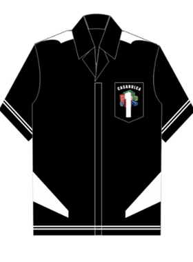 casablanca 26 球衣  印花 宫廷西西里风男女同款 丝绸长袖衬衫