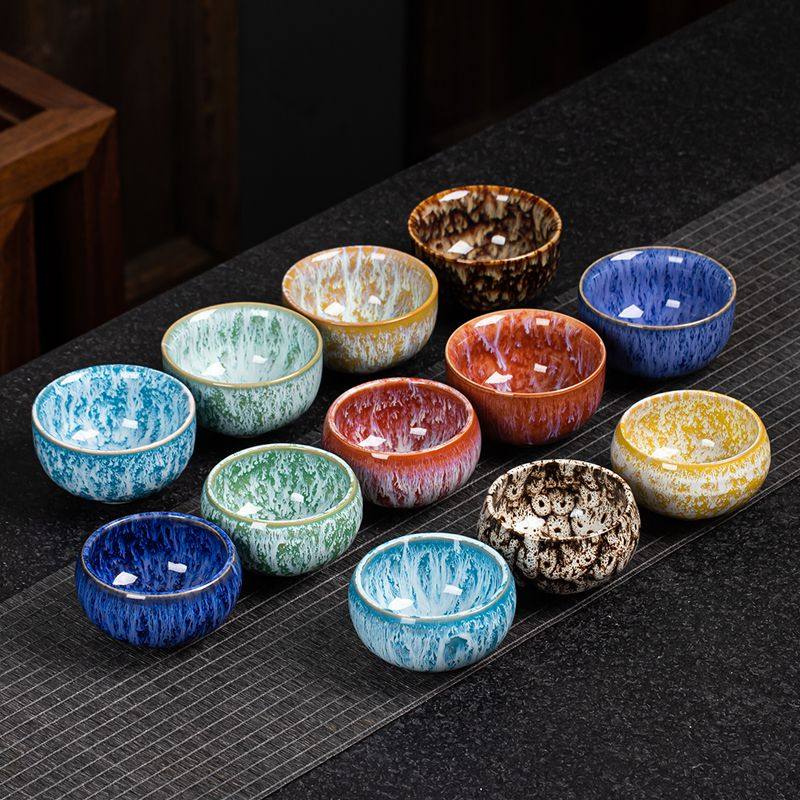 五行窑变茶杯陶瓷主人杯建盏单杯茶具品茗杯家用喝茶小茶碗女茶盏,餐饮具,茶杯,淘宝优惠券,粉丝福利购,淘宝优惠卷