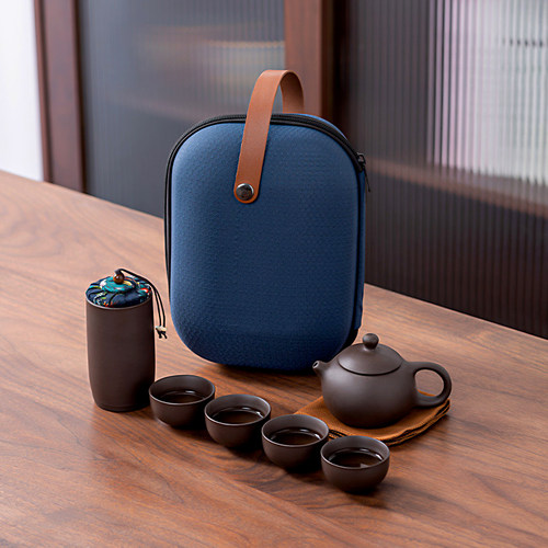 紫砂旅行茶具套装便携包快客杯