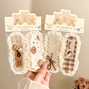 前额魔术贴刘海贴女侧边碎发整理神器粘头发发帖可爱发饰新款头饰