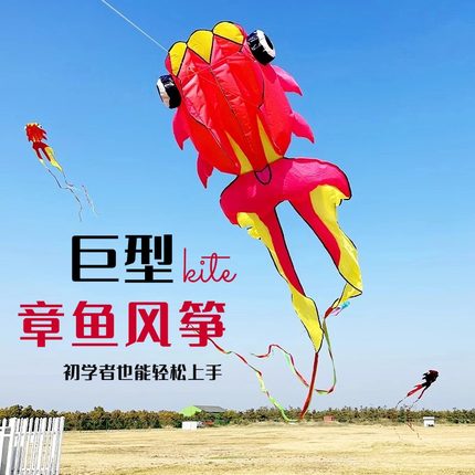风筝大人专用巨型特大号潍坊风筝高档大型玲珑大金鱼成人立体风筝