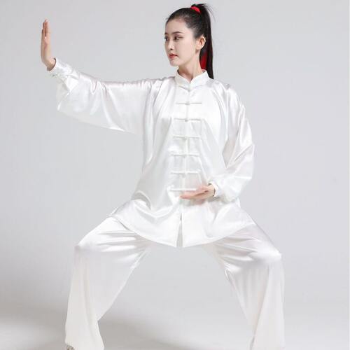 御承丝太极服木兰服练功