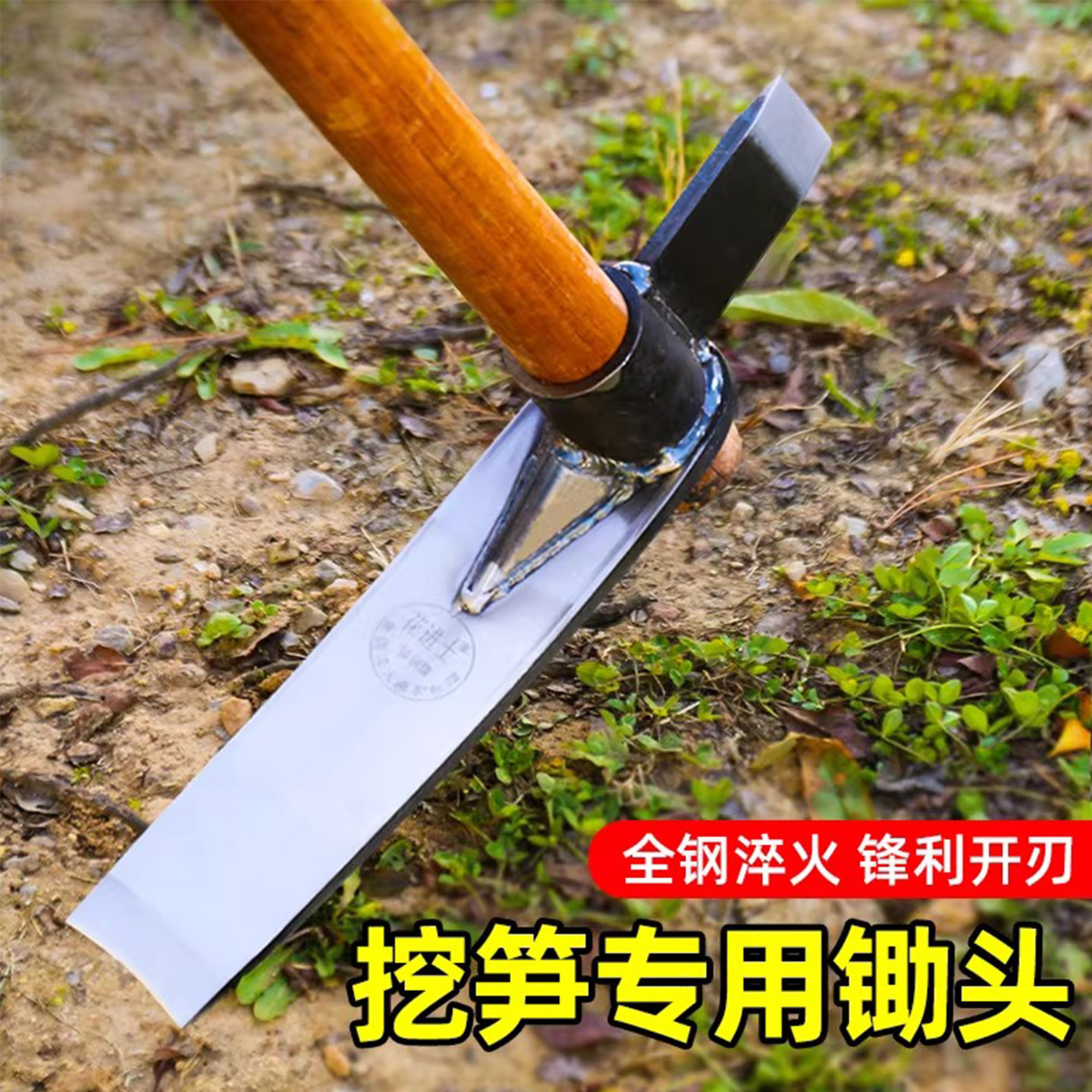 挖笋专用锄头锰钢一体挖竹子树根专业挖冬笋春笋神器农用工具大全,鲜花速递/花卉仿真/绿植园艺,锄头,淘宝优惠券,粉丝福利购,淘宝优惠卷