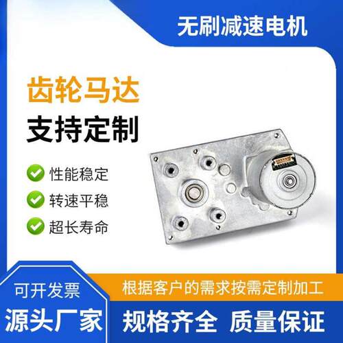 555550无刷减速电机全金属扁形大