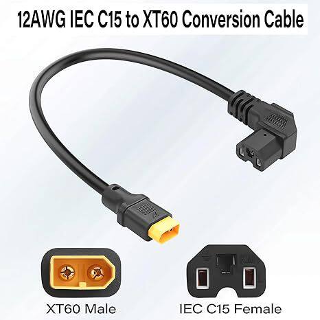 C15XT60充电转换线兼容无人机多