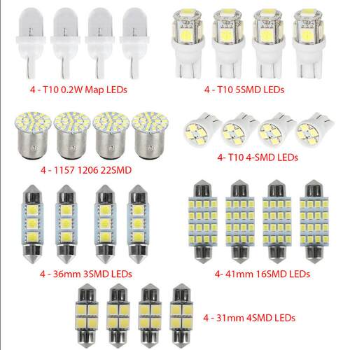 汽车LED组合套装含T10示宽灯双尖