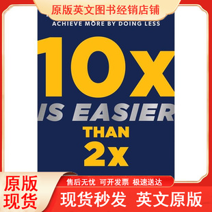 Abdaal 10倍成长思维 Easier 英文原版 Ali Feel 可搭 10X Sullivan Dan Productivity Good Than 10倍增长比两倍更容易