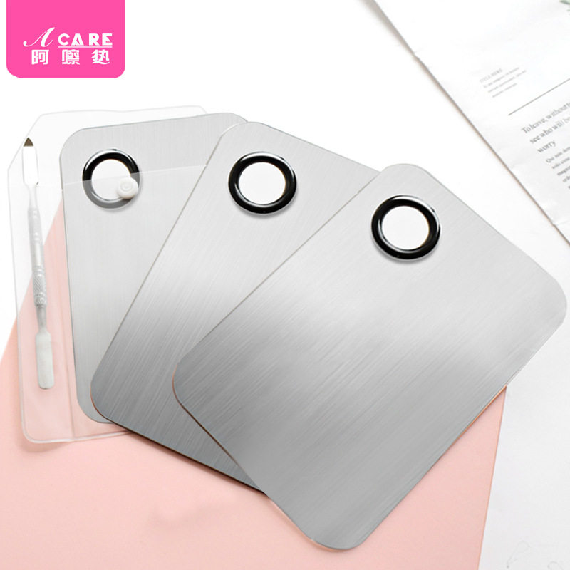 调色板AB1sq801-易上手粉底液调色盘美甲彩妆调刀棒便携带孔化妆