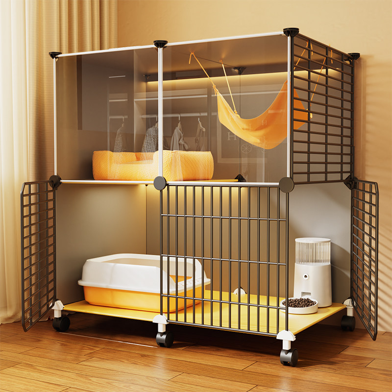 猫笼子家用室内小户型透明猫咪别墅猫舍猫屋猫窝猫砂盆一体不占地,宠物/宠物食品及用品,猫笼子/猫别墅,淘宝优惠券,粉丝福利购,淘宝优惠卷