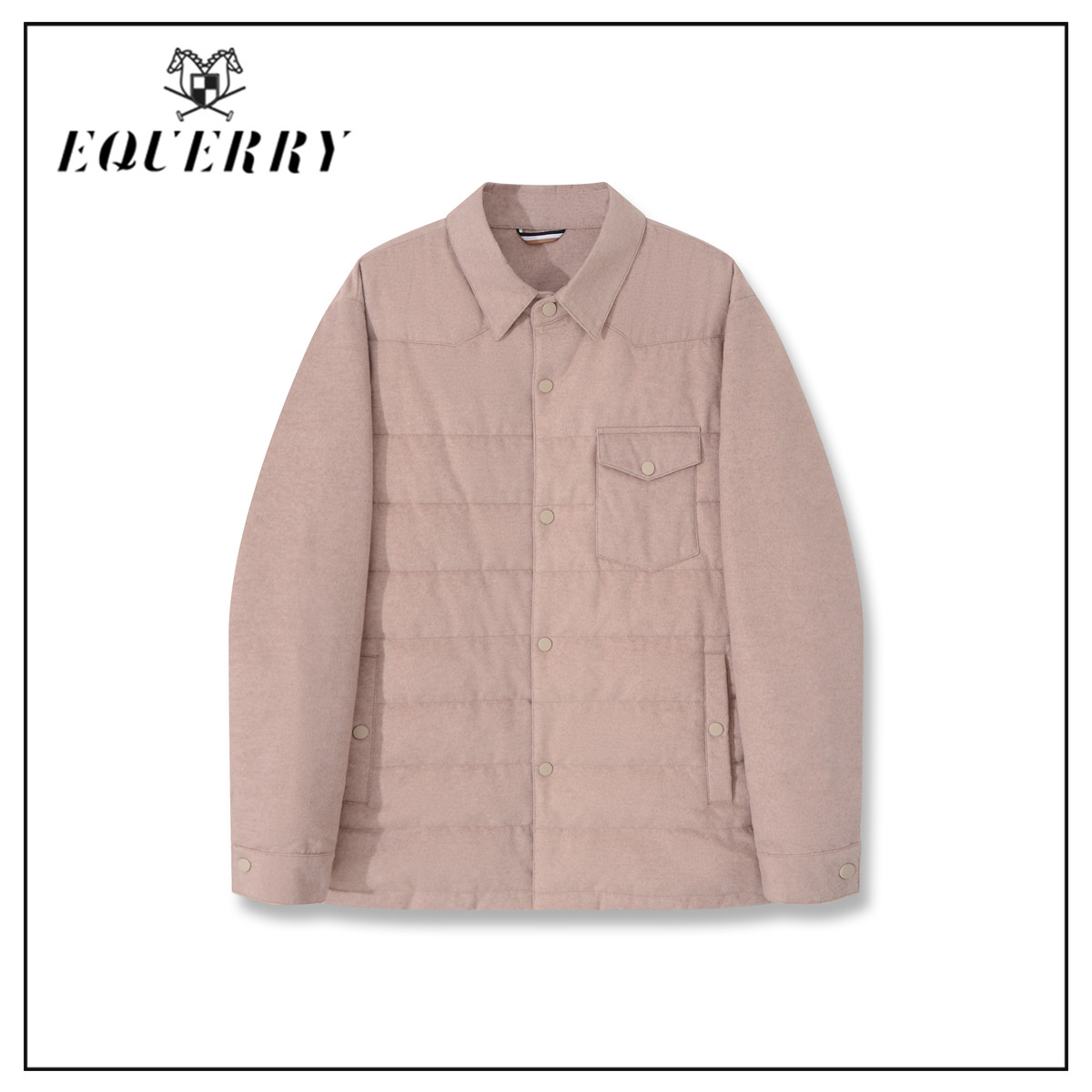【大愿专享】EQ男装户外通勤日常口袋纽扣95白鹅绒羽绒服-Y460