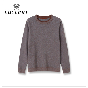 【慧慧专享 破价款必入】90绵羊毛10山羊绒净版圆领毛衣-M445