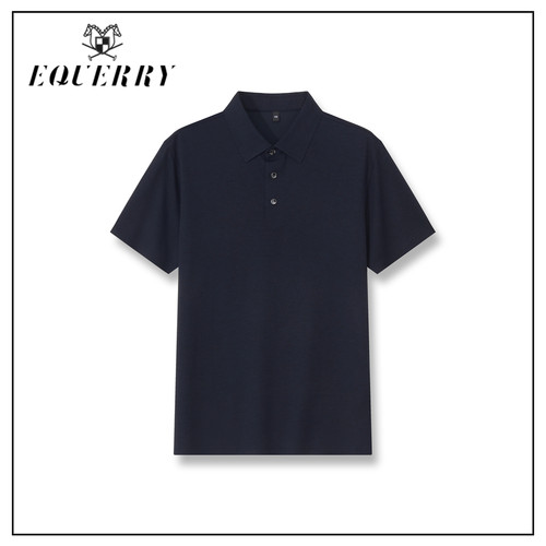 【安琪儿专享】桑蚕丝莱赛尔混纺-EQ男装商务风休闲POLOT恤-T720