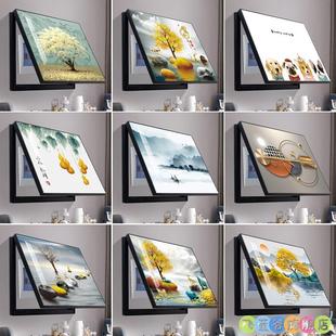 背景布配电盒电线 线盒挂画 画装饰画 画家用空开 箱盖子盖板电表