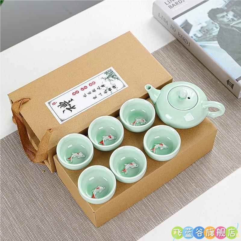 迷你小茶壶儿童功夫茶具微型袖珍茶壶茶盘套装陶瓷家居小摆耐看,餐饮具,功夫茶具,淘宝优惠券,粉丝福利购,淘宝优惠卷