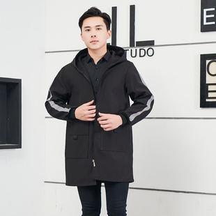 男士 围裙防水油外套加厚护衣 加绒罩衣秋冬工作服大褂劳保成人有袖