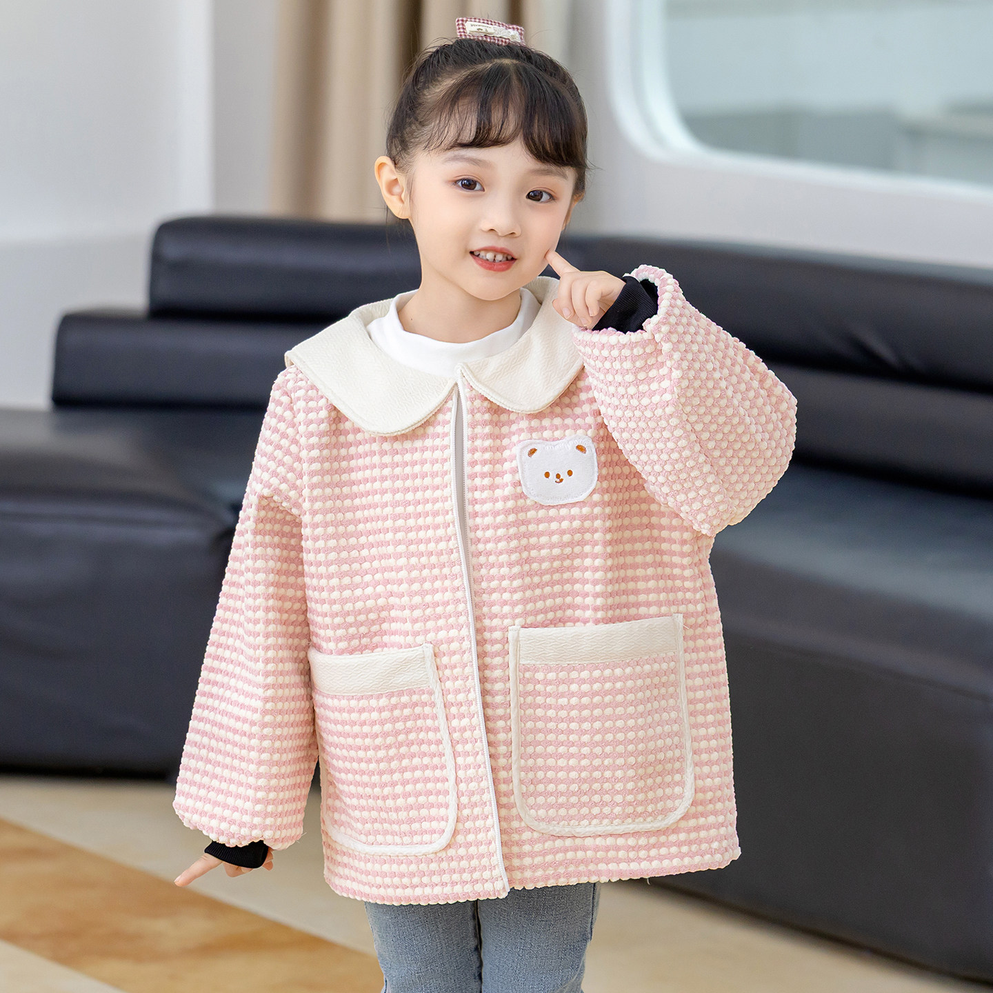 女童外套罩衣2025新款加绒厚护衣幼儿园长袖画画围裙羽绒服反穿衣,童装/婴儿装/亲子装,反穿衣/罩衣,淘宝优惠券,粉丝福利购,淘宝优惠卷