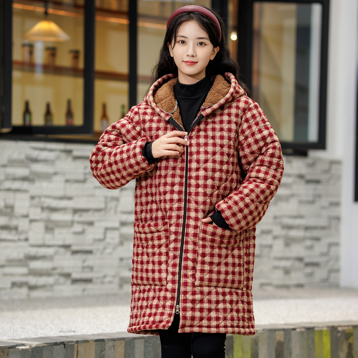 罩衣羽绒服保暖厨房工作服