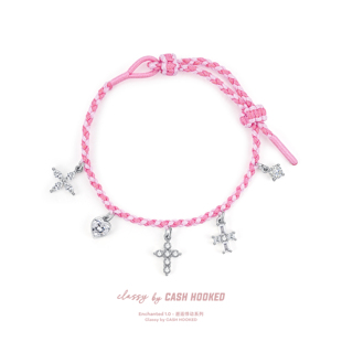 ClassybyCH 银饰 邂逅悸动系列 粉樱织梦手链 轻奢生日送礼