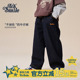 男童牛仔裤 潮酷长裤 春秋款 子男孩新款 儿童宽松直筒裤 Itssmile童装