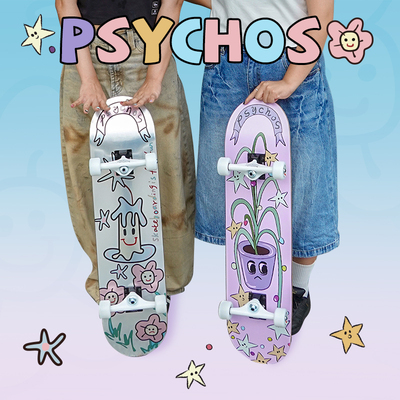 沸点Psychos莎可斯双翘专业滑板