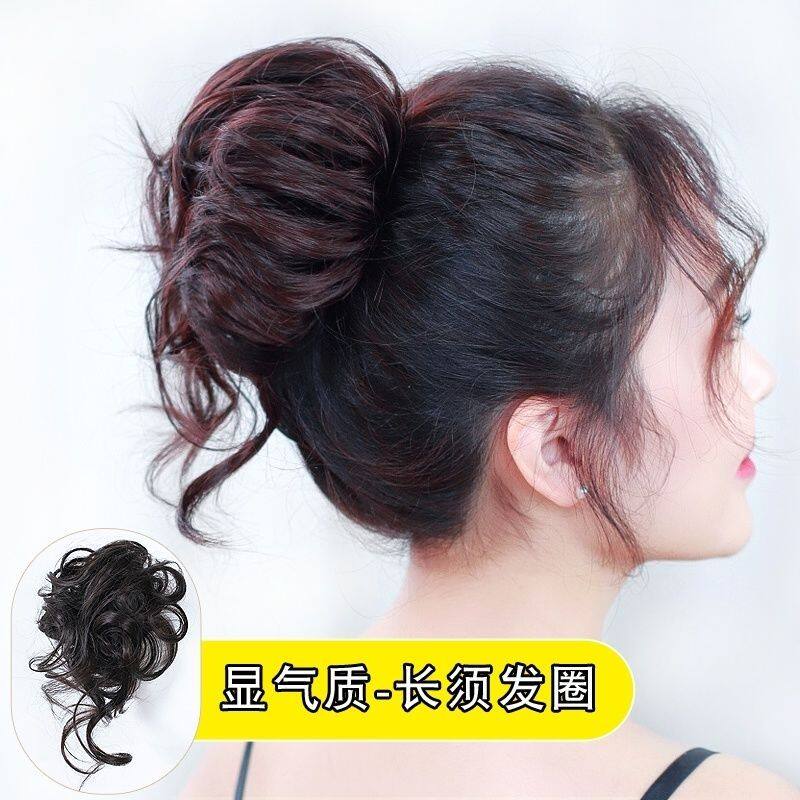 丸子头神器假发圈盘发蓬