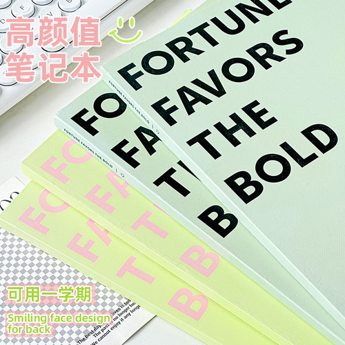 三年二班 B5笔记本子加厚高颜值记事本简约ins风a5精装本大学生大号考研加大本子女生款横线课堂读书笔记本