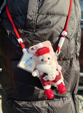 迪士尼公仔贝儿星黛露饼饼手机壳背夹可斜挎可背挂绳链可拆卸苹果