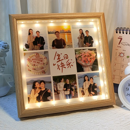 妈妈生日礼物实用适合送母亲婆婆60岁惊喜创意仪式感照片定制相框
