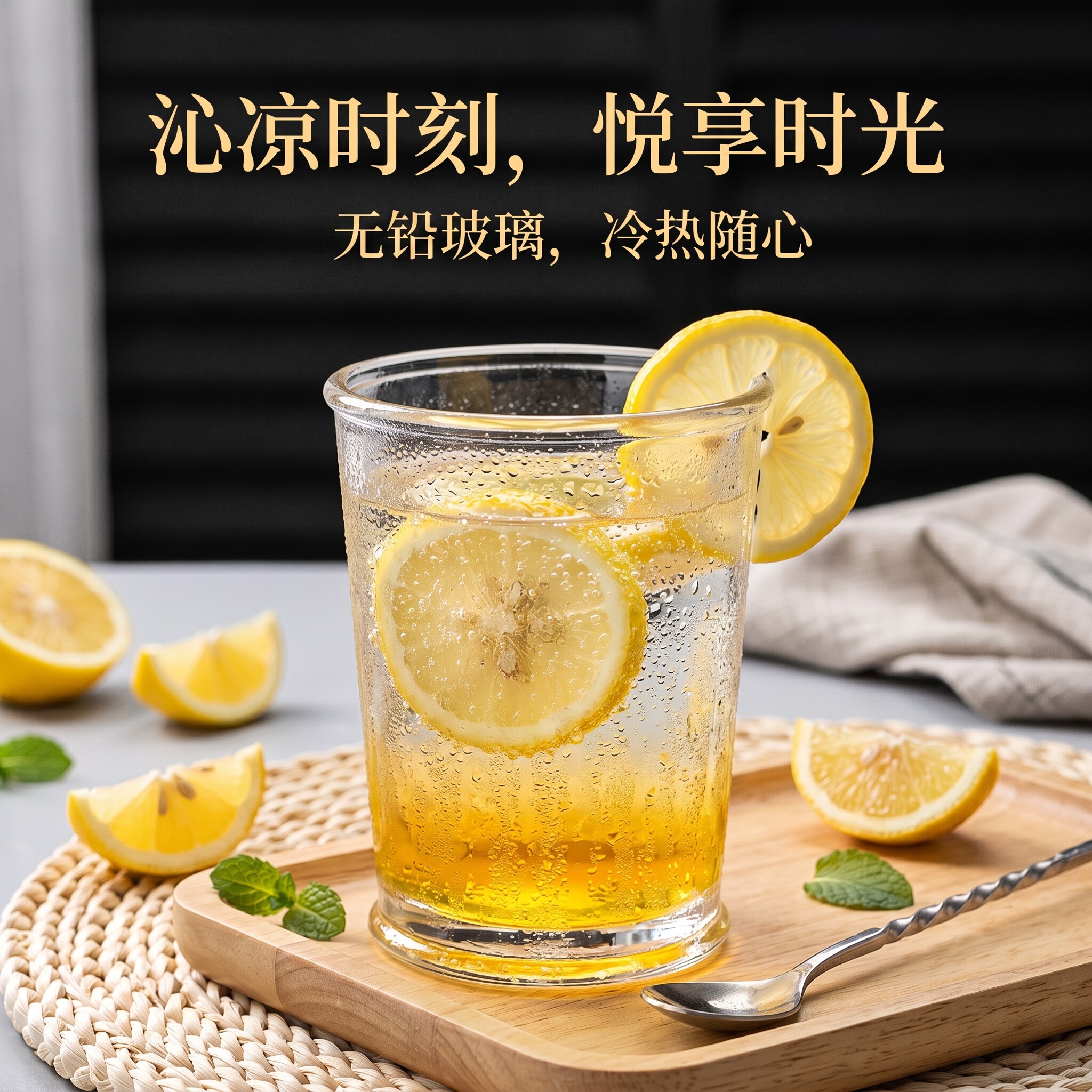 简约透明玻璃啤酒杯无铅水晶酒杯家用商用加厚果汁杯咖啡杯饮料杯