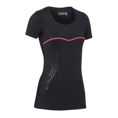 SHOCK ABSORBER跑步运动健身短袖T恤速干排汗女子紧身减震压缩衣