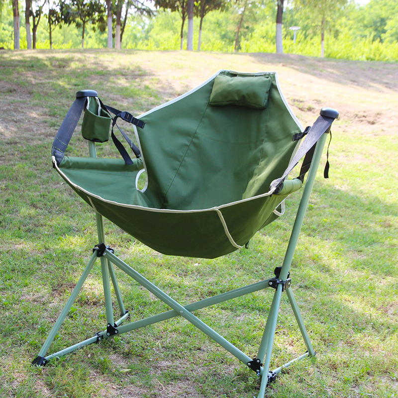 户外秋千摇摇椅折叠摇椅便携式露营沙滩椅钓鱼折叠椅大人小孩可躺