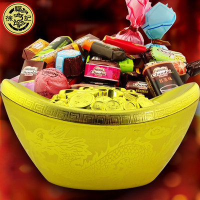 徐福记金元宝糖果礼盒500g散装巧克力什锦糖酥心糖喜糖 新年年货