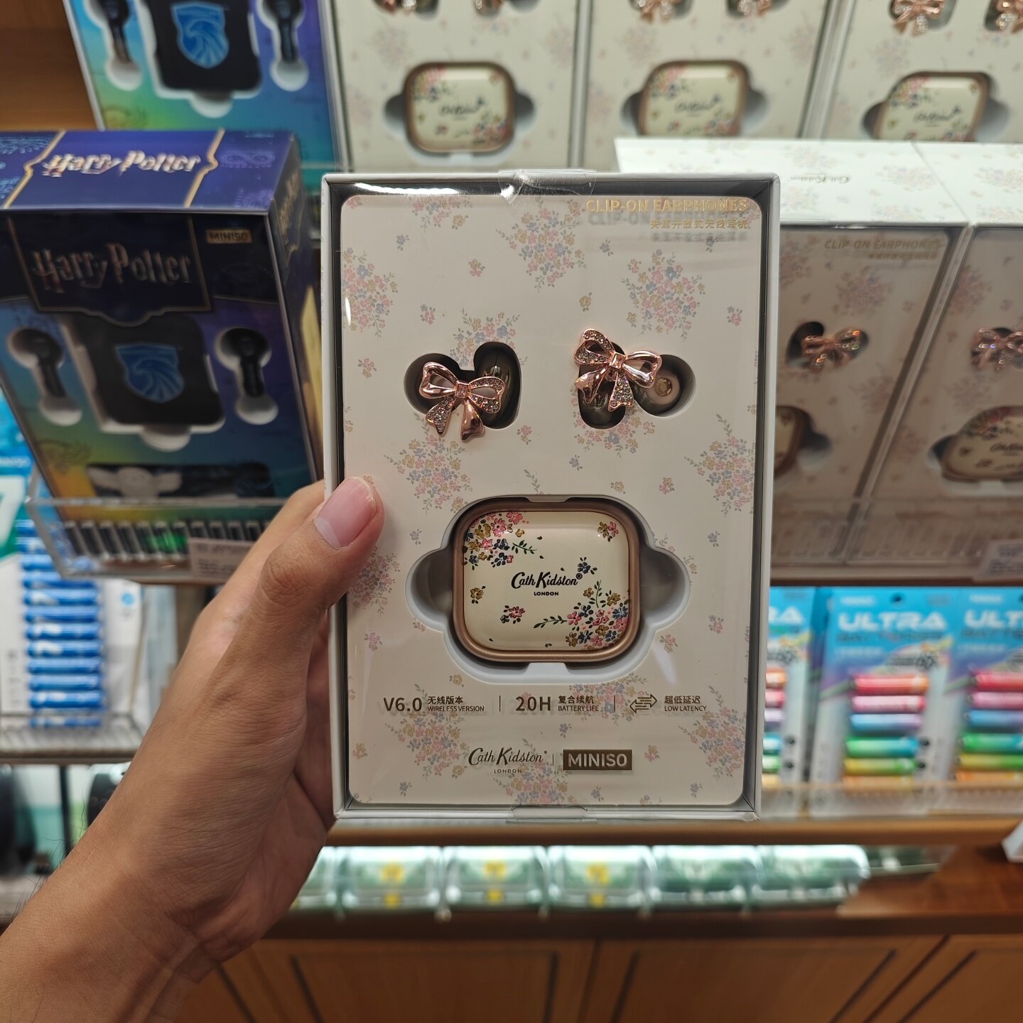 名创优品cath kidston花园工坊TWS蓝牙无线耳机MINISO