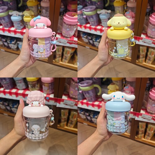 MINISO三丽鸥家族系列迷你塑料杯美乐蒂必爱诺名创优品