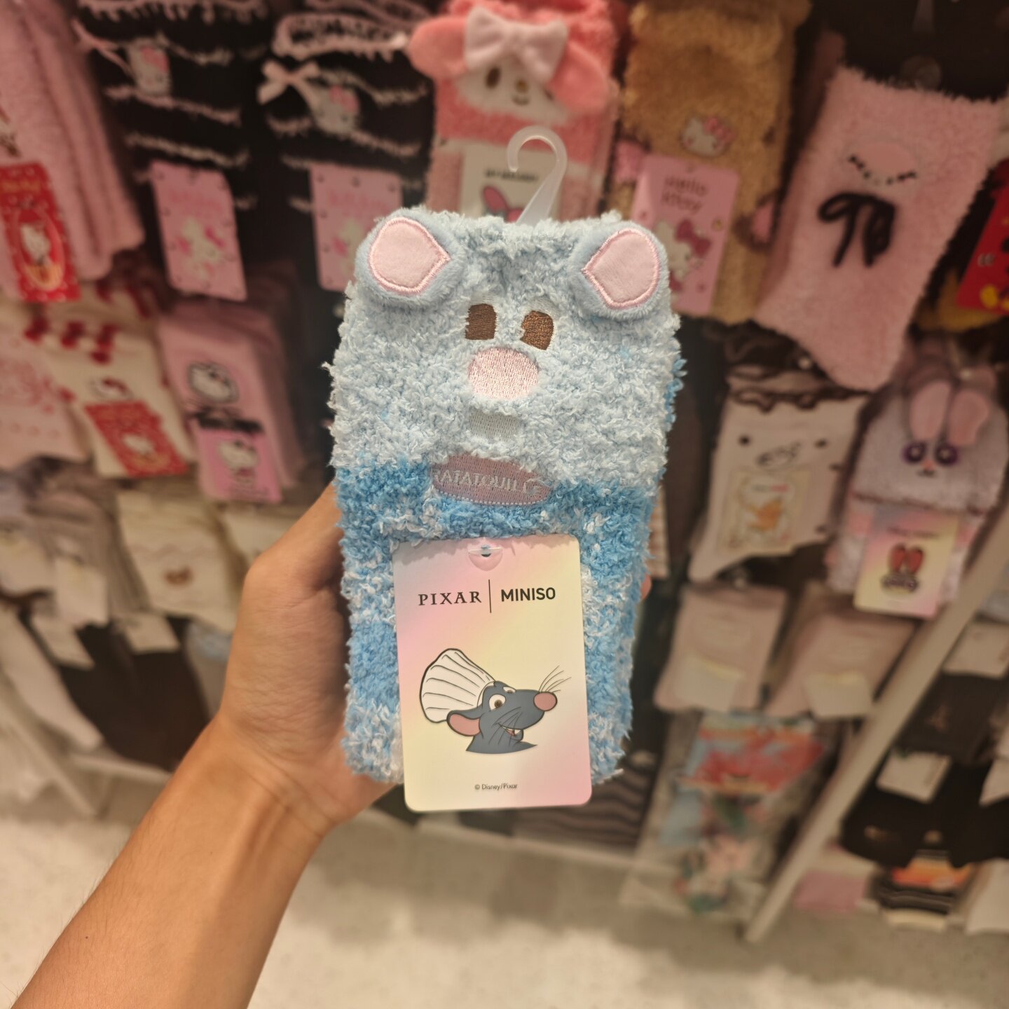 MINISO迪士尼超级萌友系列居家袜料理鼠王名创优品