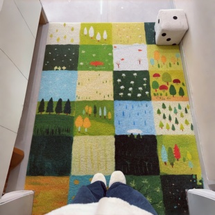 森林搬进家 旦新年新家乔迁入户地毯 入户门地垫玄关脚垫防滑垫元