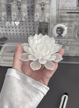 莲花摆件莲花灯3d打印桌面装饰品古风拍照道具送闺蜜同学手工礼物