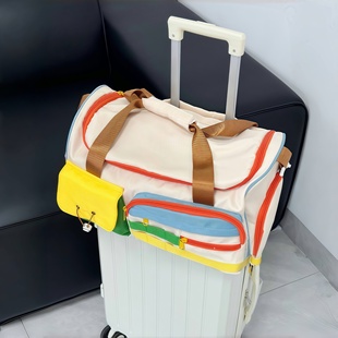 便携短途旅行包女大容量轻便手提行李袋干湿分离健身单肩包高颜值